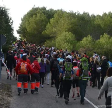 Los caminantes salieron de Pinosol sobre las nueve de la mañana