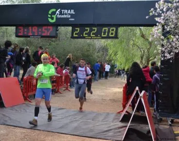 Los corredores llegando a meta