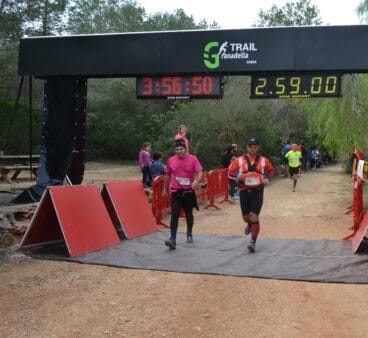 Meta de la Granadella Trail 2014 en Jávea