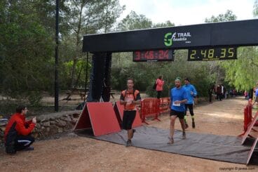 Punto de llegada en el Parque Pinosol de Jávea
