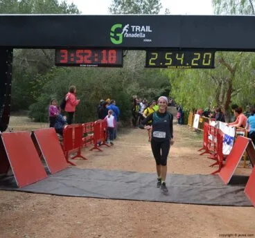 Punto de meta de la Granadella Trail 2014