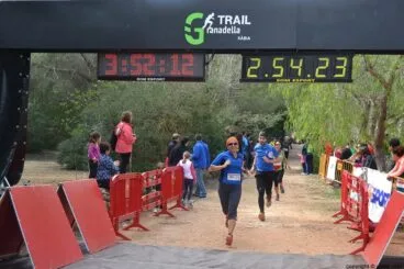 Punto de meta de la Granadella Trail Xàbia