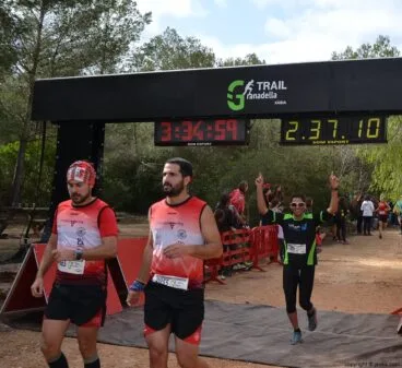 Satisfacción después cruzar la línea de meta