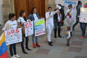 Yorley Pèrez portavoz de la manifestación