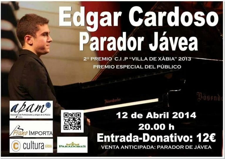 Concierto de piano de Edgar Cardoso en Jávea