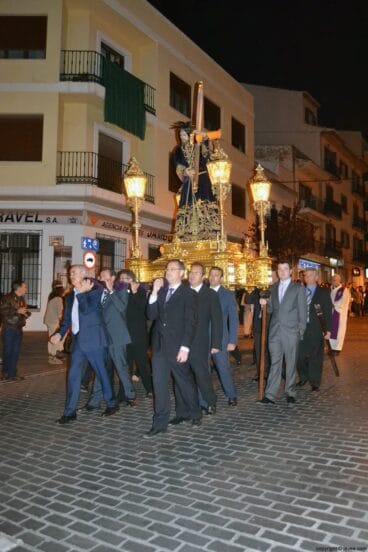 El Nazareno en procesión hasta la Iglesia de San Bartolomé de Jávea