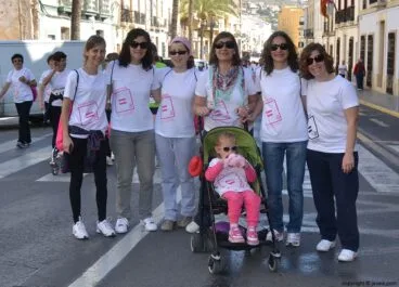 Grupo de amigas en la Cursa de la Dona de Xàbia