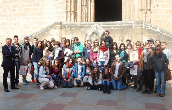 Jávea recibe la visita de 15 estudiantes alemanes por un intercambio de idiomas del IES Antoni Llidó