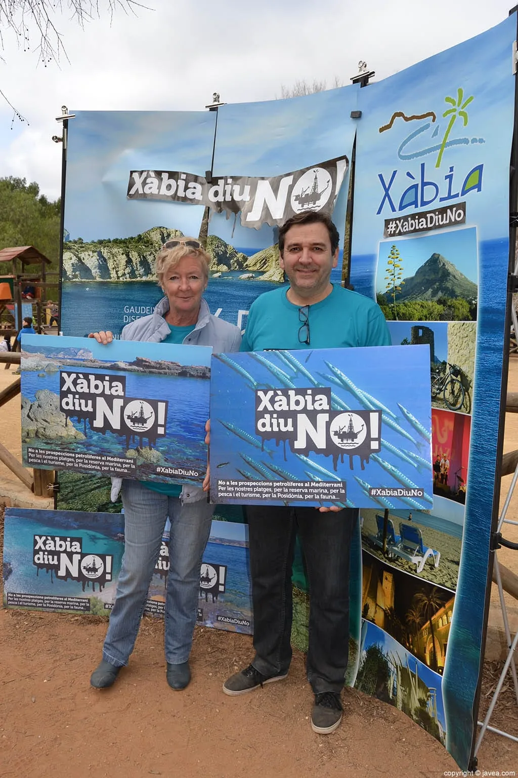 La edil de Medio Ambiente Doris Courcelles y el edil de Turismo Antonio Miragall