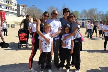 La pista de atletisme del colegio público graüll fue el punto de llegada de la cursa de la dona de xàbia