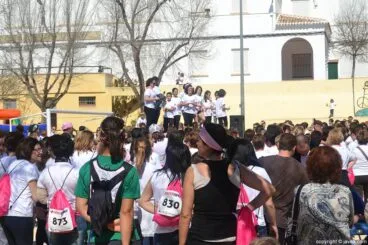 Momento de la rifa de la Cursa de la Dona de Xàbia