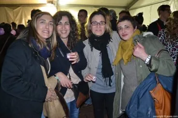 Muchos acudieron a la carpa a celebrar el carnaval de Jávea