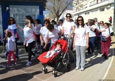 Participantes en la salida de la Cursa de la Dona de Xàbia