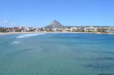 Playa del Arenal en el municipio de Xàbia