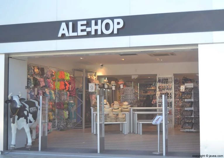 Tienda Ale-Hop en la Playa del Arenal de Jávea