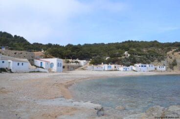 Cala de la Barraca o Cala del Portitxol en Xàbia