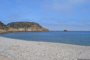 Illa del Portitxol y L’Illot del Portitxol desde la cala de la barraca de Jávea