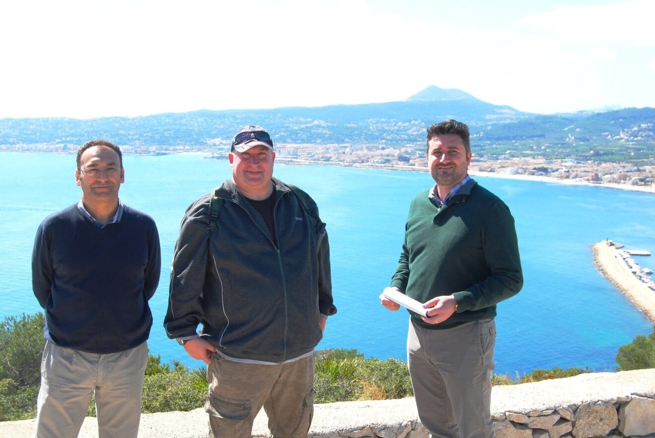 Juan Luis Cardona, Mike Smith y Paco Bisquert