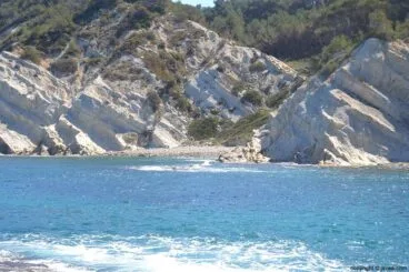 Pequeña cala del Francés desde la segunda caleta de Jávea