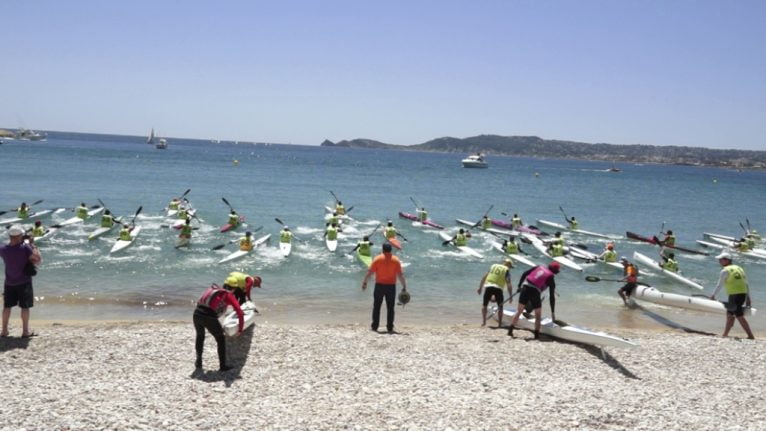 Actividad de deporte acuático en la celebración del Festival del Mar el pasado año