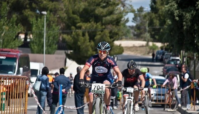 Alicia Margalejo a su paso por meta