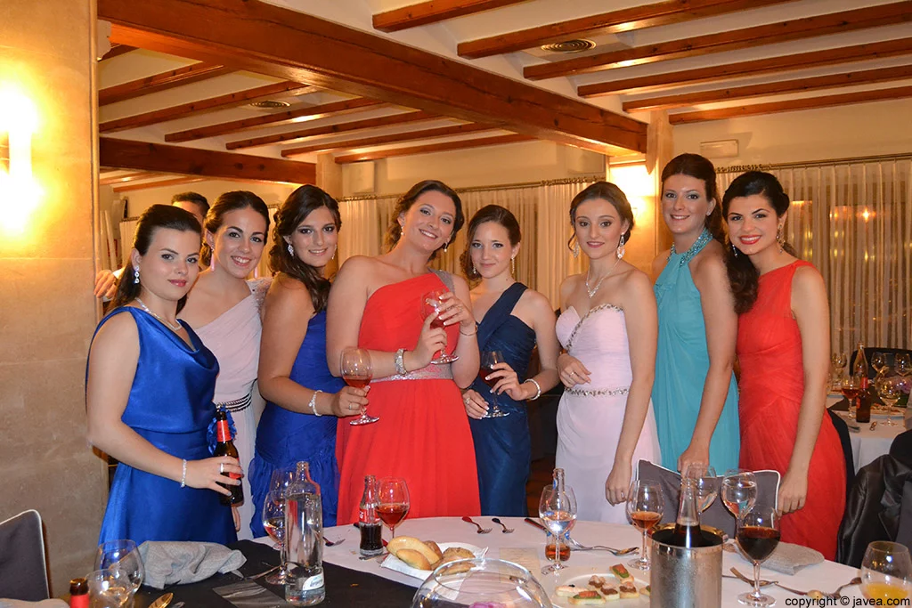Componentes de la quintà 2014 en la fiesta de presentación del Carrasco