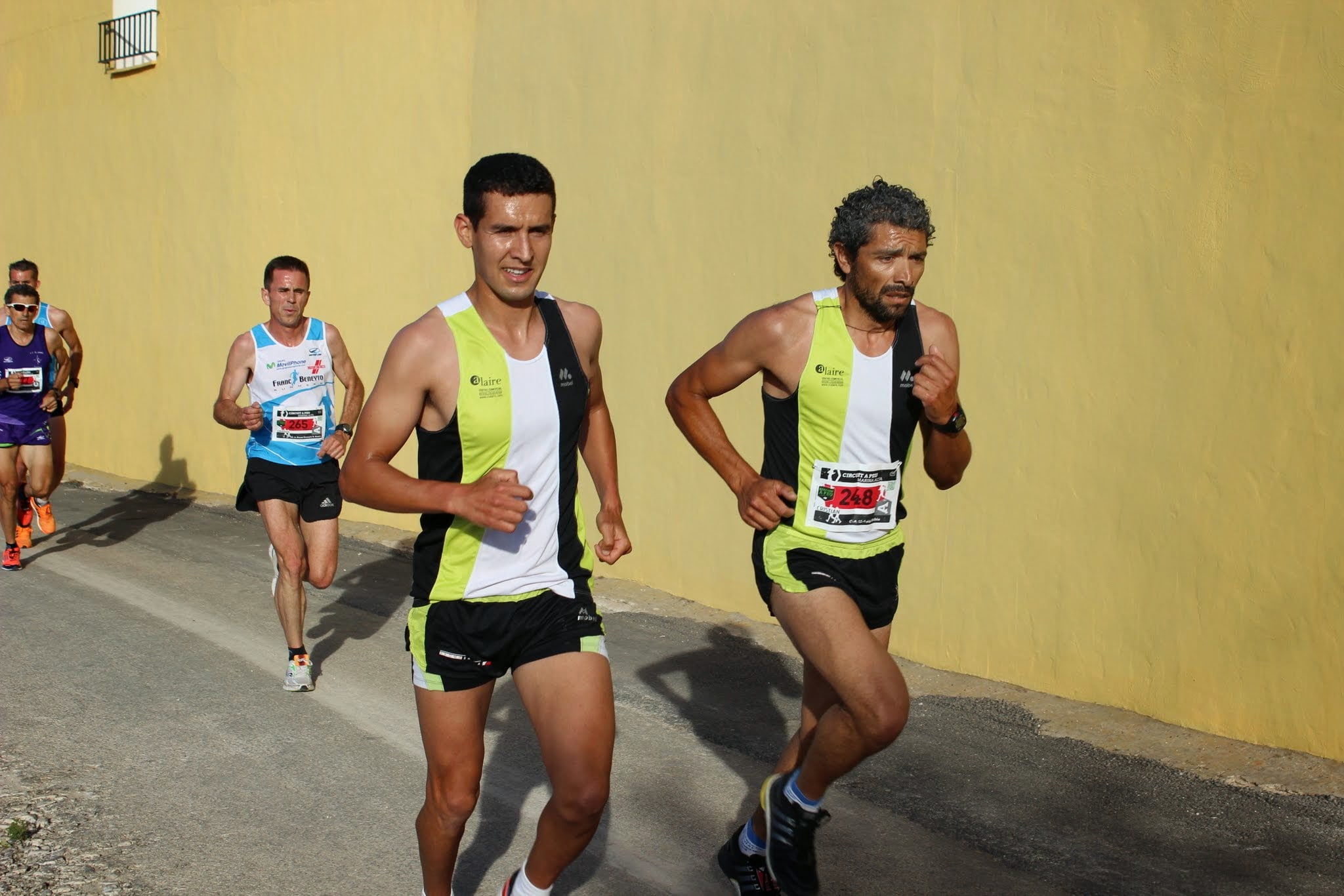 Cristian Ferreyra y José Mª García durante la carrera