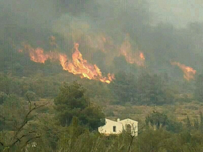 Monte ardiendo