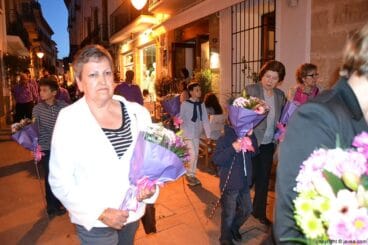 Ofrenda en honor a Jesús de Nazareno en Jávea