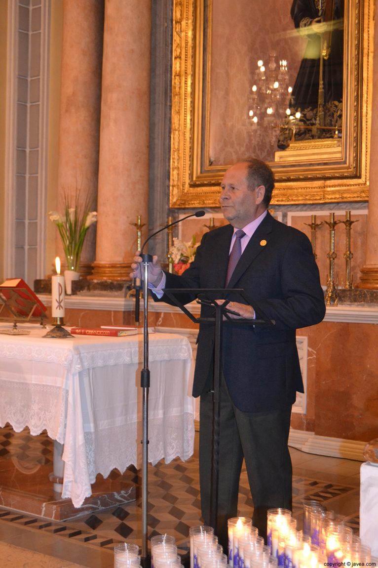 Vicente Tur presidente de la Cofradía de Jesús Nazareno de Jávea