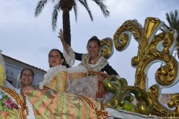Carroza de la quintà 2004 que celebraba su décimo aniversario
