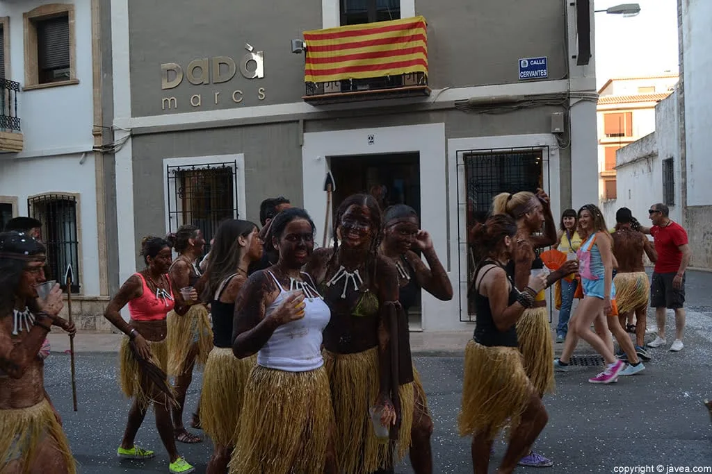 Desfile de peñas de Jávea