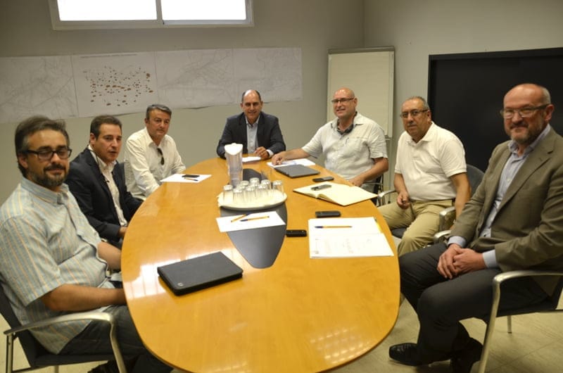 José Chulvi, Josep Lluís Henarejos y los alcaldes de los municipios del sur de la comarca