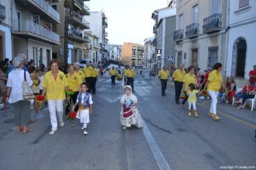 La quintà de 1970 en la ofrenda a San Juan