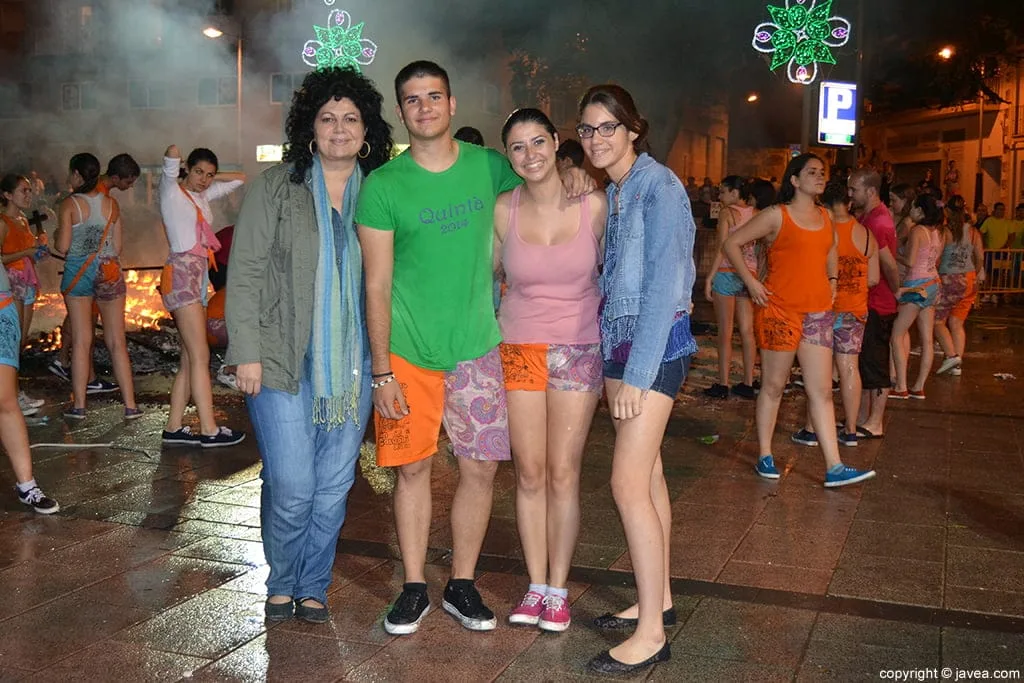 Nicolás Rodríguez y Lorena Morell junto a sus familiares