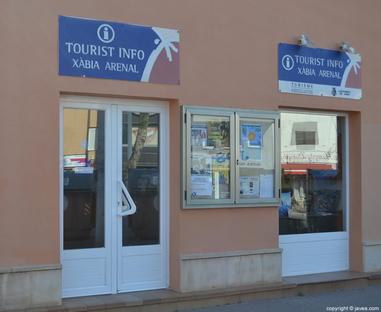 Oficina de turismo en el Arenal de Jávea