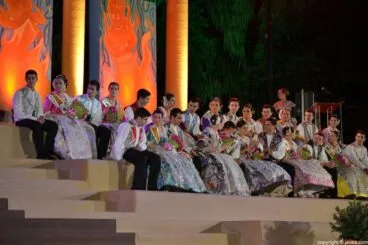 Quintos del 2014 en el acto de la proclamación