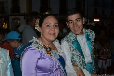 Tatiana Caballero y Jordi Pons en la cremà de la Foguera Infantil