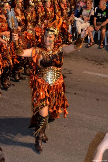 Cabo de escuadra femenina de la Filà Trabuquers de Xàbia