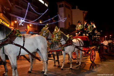Carro de caballos del capitán cristiano