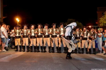Contrabandistes de Xàbia durante el desfile de gala
