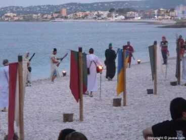 Desembarco de las tropas moras en el puerto de Jávea