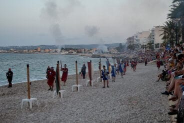 Desembarco moro en la playa de la grava de Jávea