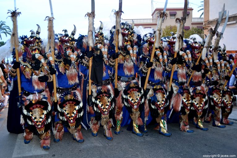 Escuadra del bando moro en el desfile de Xàbia