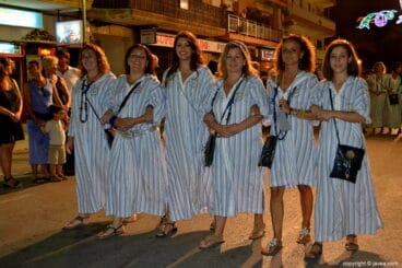 Escuadra femenina de la Filà Almoriscos de Xàbia