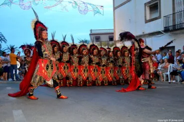Filà Almoriscos durante el desfile de gala