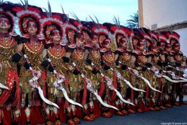 Filà Almoriscos en el desfile de gala