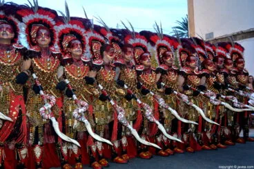 Filà Almoriscos en el desfile de gala