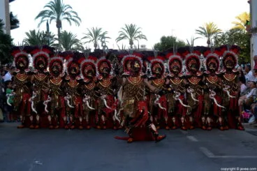 Filà Almoriscos en el desfile de gala