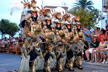 Filà Mora en el desfile de Xàbia
